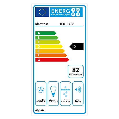 Klarstein GL60WS Dunstabzugshaube Wandabzugshaube aus Edelstahl mit Glasesse - 2