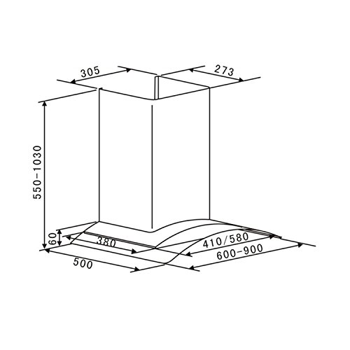 Klarstein GL60WS Dunstabzugshaube Wandabzugshaube aus Edelstahl mit Glasesse - 7