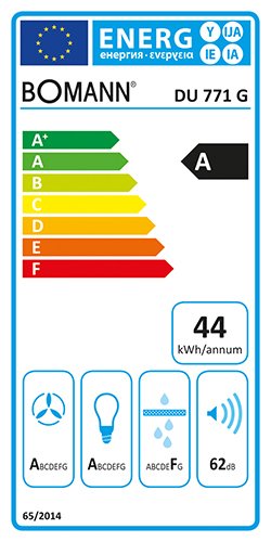 Bomann DU 771 G Kopffreie Vertikal-Dunstabzugshaube Glasfront - 6