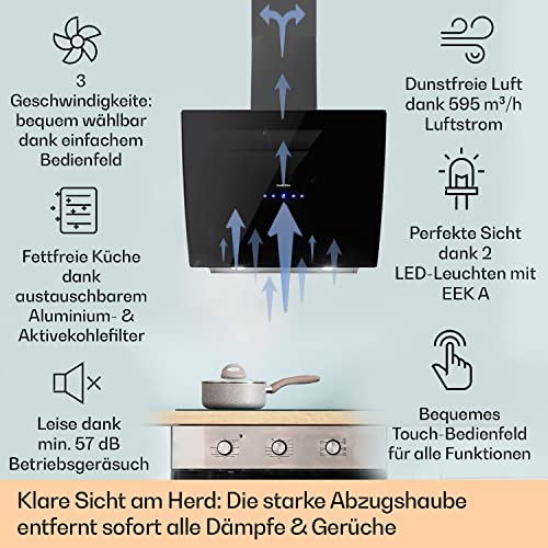 Klarstein Annabelle 60 Dunstabzugshaube Abzugshaube Wandabzugshaube - 2