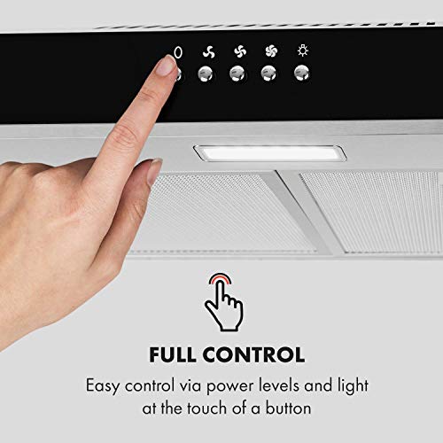 Klarstein Contempo Unterbauhaube – Dunstabzugshaube – Abluft/Umluft – 60 cm - 9