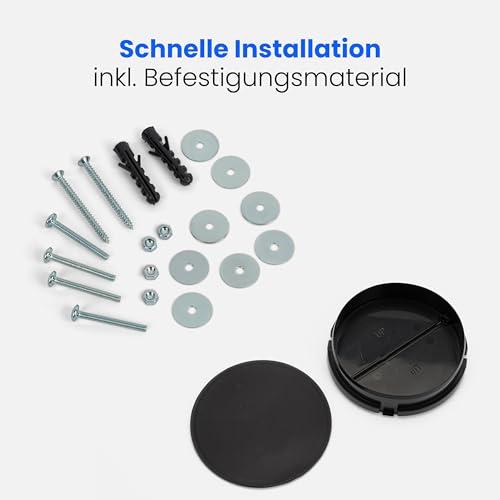 Bomann DU 623.3 Dunstabzugshaube Unterbau – Glas-Wrasenschirm – Edelstahl-Optik - 6