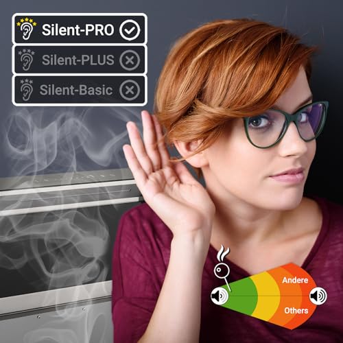 KKT KOLBE Tischabzug Dunstabzugshaube 60cm Edelstahl schwarzes Glas - 4