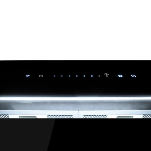 KKT KOLBE Tischabzug Dunstabzugshaube 60cm Edelstahl schwarzes Glas - 5