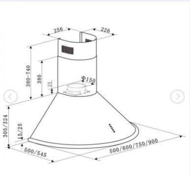 Klarstein Noir Prima Dunstabzugshaube Retrohaube - 3