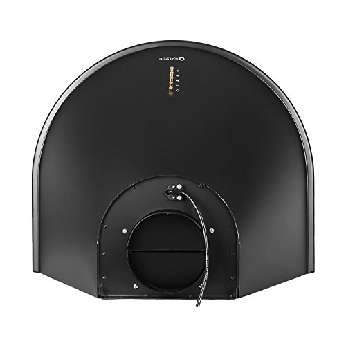 Klarstein Noir - Retro Dunstabzugshaube, Abzugshaube, Edelstahl, 60 cm, 430 m³/h Abluftleistung, drei Leistungsstufen, Abluftbetrieb, Umluftbetrieb möglich, mattschwarz - 5