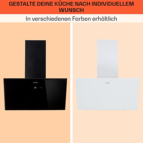 Klarstein Dunstabzugshaube, Dunstabzugshaube 60cm, Dunstabzugshaube Umluft/Abluft, Abzugshaube mit Fettfilter, Dunstabzug zur Wandmontage, Dunstabzugshauben mit LEDs, Kopffreihaube 347 m³/h Abluft - 8