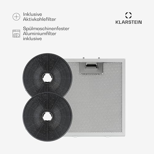 Klarstein Skyfall Smart Dunstabzugshaube in Gold – freihängede Abzugshaube, Dunstabzugshaube Umluft/Abluft, Appsteuerung, gold - 6