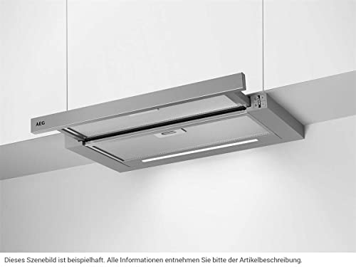 AEG Dunstabzugshaube DPE5660M Flachschirmhaube 60 cm Grau 660m³/h - 2