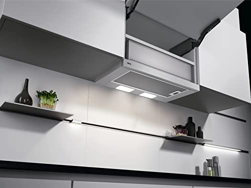 AEG DPS362AS Flachschirm-Dunstabzugshaube / Abluft oder Umluft / 60cm / Grau / max. 215 m³/h / min. 58 – max. 71 dB(A) / C / Kurzhubtasten / Grau - 7