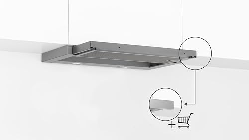 Neff D46BR12X6 Dunstabzugshaube / Flachschirmhaube N30 / 60 cm / Abluft oder Umluft / silbermetallic - 5