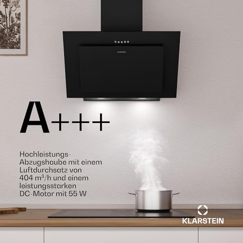 Klarstein Dunstabzugshaube 60cm, Abluft – Umluft Dunstabzugshaube mit Spülmaschinenfestem Filter – Leise Abzugshaube - 2