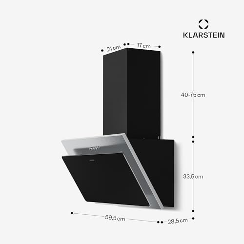 Klarstein Dunstabzugshaube 60cm, Abluft-Dunstabzugshaube mit Spülmaschinenfestem Filter aus Aluminium - 7