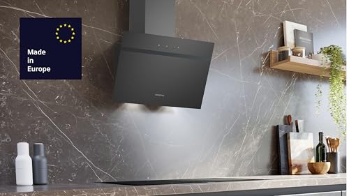 Siemens LC65KDK60 Wandesse iQ100, Dunstabzugshaube zur Wandmontage, 60cm breit, Schwarz - 2