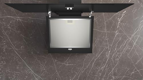 Siemens LC85KDK60 Wandesse iQ100, Dunstabzugshaube zur Wandmontage, 80cm breit, Intensivstufe, LED-Beleuchtung, touchControl, Metallfettfilter, Schwarz - 6