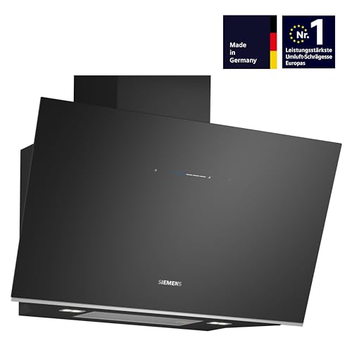 Siemens LC91KLT60 iQ700, Wandesse, 90 cm, Schwarz mit Glasschirm, Luftgütesensor mit cookConnect-System - Wandesse und Kochfeld, LED-Beleuchtung, Europas leistungsstärkste Schrägesse im Umluftbetrieb - 2