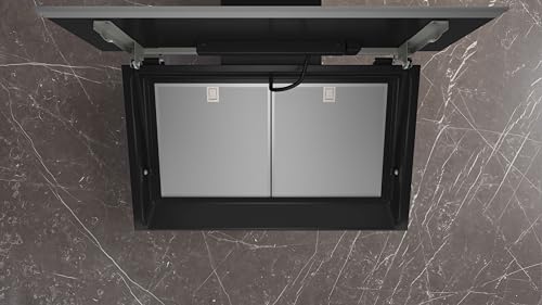 Siemens LC91KLT60 iQ700, Wandesse, 90 cm, Schwarz mit Glasschirm, Luftgütesensor mit cookConnect-System - Wandesse und Kochfeld, LED-Beleuchtung, Europas leistungsstärkste Schrägesse im Umluftbetrieb - 7