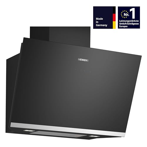 Siemens LC81KAN60 iQ500, Wandesse, 60 cm, Schwarz mit Glasschirm, cookConnect System - Wandesse und Kochfeld, LED-Beleuchtung, Europas leistungsstärkste Schrägesse im Umluftbetrieb - 2