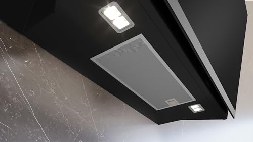 Siemens LC81KAN60 iQ500, Wandesse, 60 cm, Schwarz mit Glasschirm, cookConnect System - Wandesse und Kochfeld, LED-Beleuchtung, Europas leistungsstärkste Schrägesse im Umluftbetrieb - 3