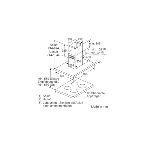 Siemens LF98BIP50 Dunstabzugshaube / Wandhauben - 6