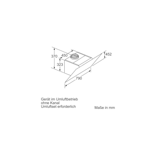 Siemens LC87KHM10 Dunstabzugshaube / Wandhaube / 79 cm / Metall-Fettfilter / Schräg-Esse / Silber - 8