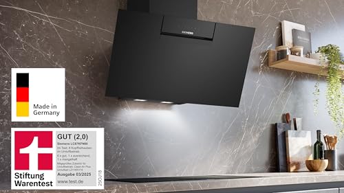 Siemens LC87KFN60, Smarte iQ300 Dunstabzugshaube, 80 cm breit, Wandmontierte Kopffreihaube, Made in Germany - 3