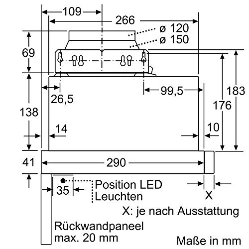 Neff D46ED22X0 Flachschirmhaube - 6