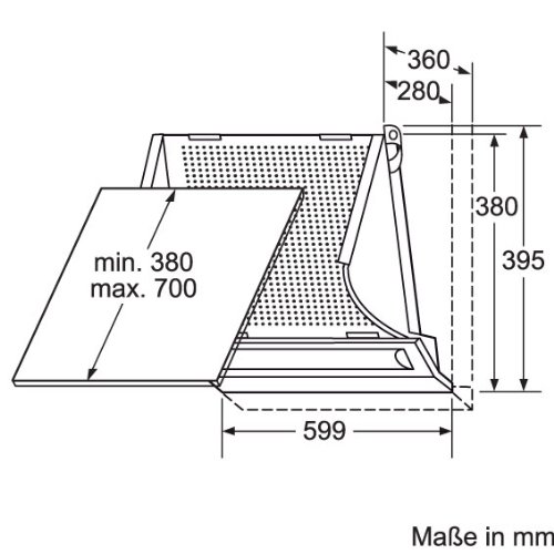 Bosch DHE645M Serie 2 Zwischenbauhaube - 4