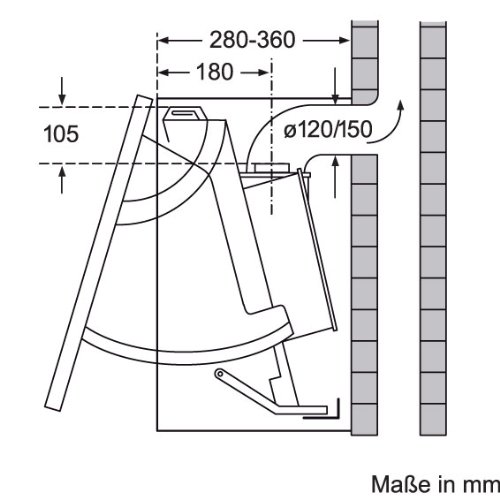 Bosch DHE645M Serie 2 Zwischenbauhaube - 5