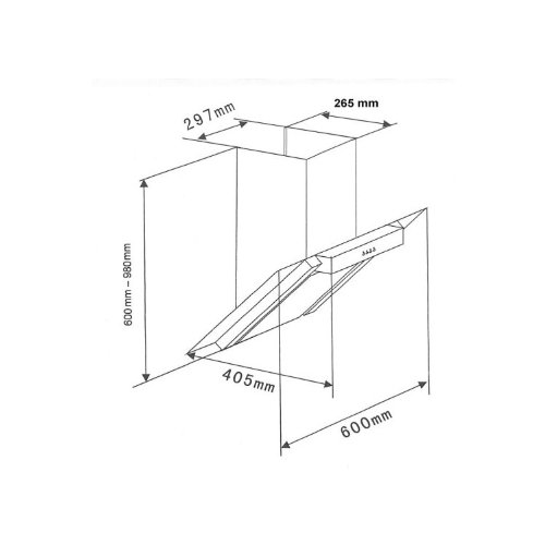 PKM 9860 Dunstabzugshaube Kopffreihaube - 2